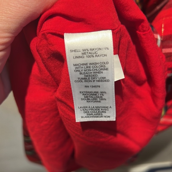 Vineyard Vines Holiday Tartan Plaid Ruffle Dress Size 12 (Girls) - Picture 4 of 5